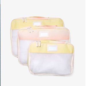 Calpack Set 3 Packing Cubes Sorbet Fabfitfun NEW